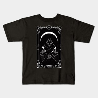 puss in boots tarot death white Kids T-Shirt